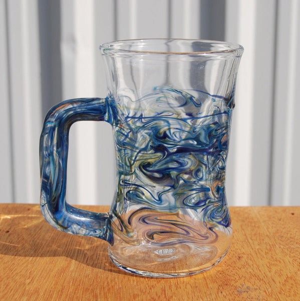 Handblown Glass Cobalt Mug Large Size. – Mirador Glass