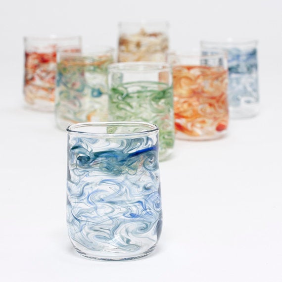 Handblown Glass Short Tumblers