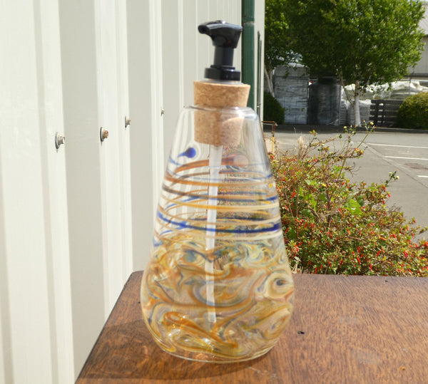 Handblown Glass Soap Dispenser Available in Many Colors – Mirador