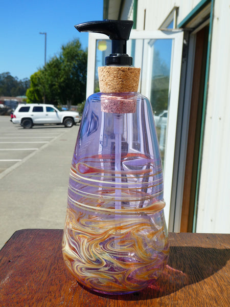 Handblown Glass Soap Dispenser Available in Many Colors – Mirador Glass