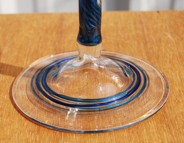 Hand Blown Wine Glasses with Colorful Stems – Mirador Glass