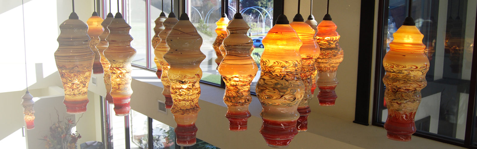 High-end Glass Art and Custom Glass Blown Lighting