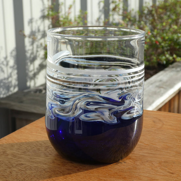 Cobalt Handblown Cocktail Glass