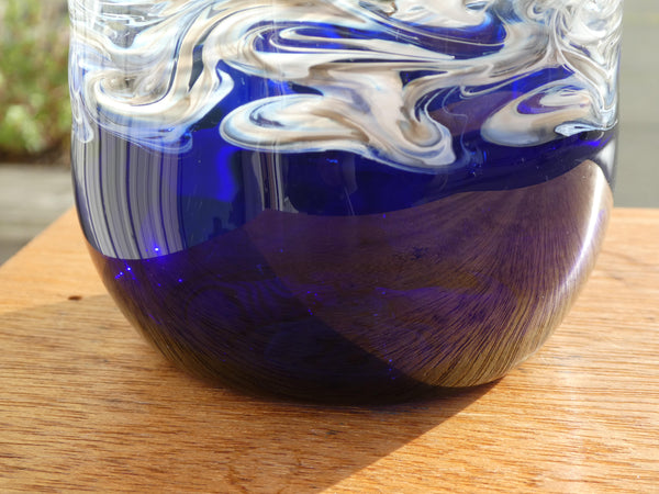 Handblown Glass Cobalt Mug Large Size. – Mirador Glass