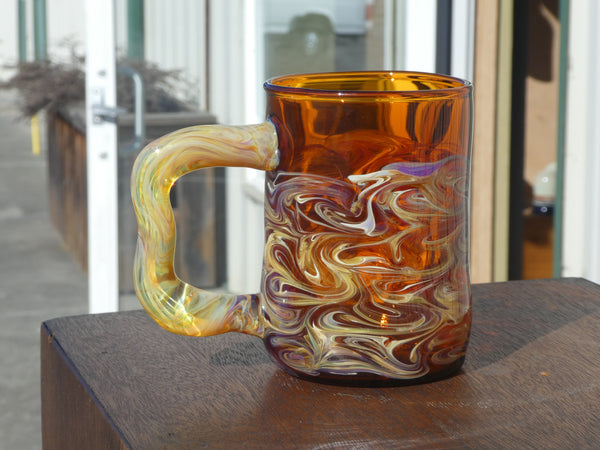 Handblown Glass Cobalt Mug Large Size. – Mirador Glass